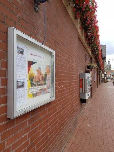 CDU-Nordkirchen; Schaukasten auf der Schlostrae August 2019